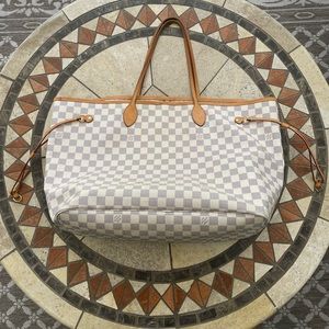 LOUIS VUITTON Damier Azur Neverfull MM